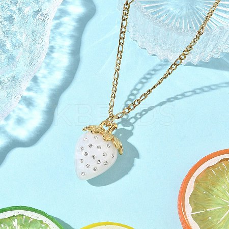 3Pcs Acrylic Rhinestone Pendant Necklaces NJEW-JN05442-01-1