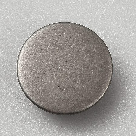 1-Hole Alloy Shank Buttons BUTT-WH0031-38A-1