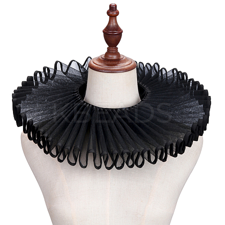 Detachable Lady's Gauze Fake Collar AJEW-WH20042-91G-1