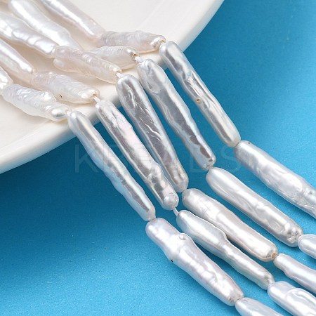 Natural Baroque Keshi Pearl Beads Strands PEAR-P064-05A-04A-1