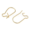 Brass Hoop Earring Findings KK-F824-009G-2