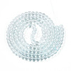 Baking Paint Transparent Glass Beads Strands DGLA-N006-6mm-07-2