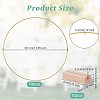 Iron Craft Hoop and Wood Pedestal Kit DIY-WH0343-71-2