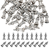 40Pcs Tibetan Style Alloy Building Pendants TIBEP-CA0001-14-1