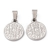 Tarnish Resistant 304 Stainless Steel Coin Pendants LS-STAS-F183-01P-B-1