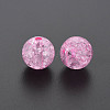 Transparent Crackle Acrylic Beads MACR-S373-66B-N02-7