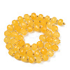 Natural Yellow Agate(Dyed & Heated) Beads Strands G-H057-A14-03-3