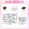 Graduation Theme Carbon Steel Cutting Dies Stencils DIY-WH0309-1761-2