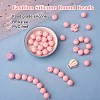 100Pcs Silicone Beads Round Rubber Bead 15MM Loose Spacer Beads for DIY Supplies Jewelry Keychain Making JX459A-2