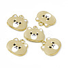 Painted Alloy Pendants PALLOY-P288-02G-05-3