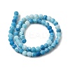Natural & Dyed Crackle Agate Bead Strands G-T056-6mm-07-4