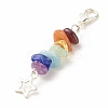 Chakra Theme Natural Gemstone Pendant Decorations LS-X1-HJEW-JM00645-03-2