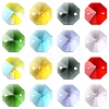 48Pcs 8 Colors Electroplate Glass Links Connectors EGLA-FS0001-48-1
