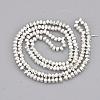 Electroplate Non-magnetic Synthetic Hematite Bead Strands G-Q465-21S-2
