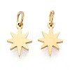 Ion Plating(IP) 304 Stainless Steel Pendants STAS-T064-79G-1