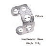 Hammered 304 Stainless Steel Cuff Bangles FS-WG77AA0-02-2