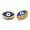 Rack Plating Alloy Enamel Pendants PALLOY-N172-065F-2