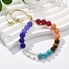 Long-Lasting Plated Brass Beads Slider Bracelets for Women BJEW-K268-01G-1