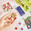 42Pcs 3 Colors Light Gold Plated Alloy Enamel Pendants FIND-SC0013-21-3