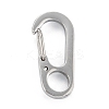 Non-Tarnish 304 Stainless Steel Push Gate Snap Keychain Clasp Findings LS-STAS-C024-13P-2