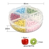 540Pcs 6 Colors 6/0 Glass Seed Beads SEED-YW0001-88-4