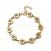 12 Constellations 304 Stainless Steel Link Chain Bracelets BJEW-I239-01G-10-4