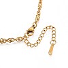 3.2MM 304 Stainless Steel Singapore Chain Necklaces NJEW-N058-12G-2