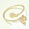 Brass Micro Pave Clear Cubic Zirconia Cuff Bangles BJEW-F526-02G-3