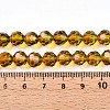 Baking Paint Transparent Glass Beads Strands X-DGLA-A035-T8mm-A05-5