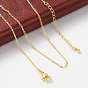 Brass Rolo Chains Necklaces for Women NJEW-D302-43G-1