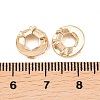 Brass Micro Pave Cubic Zirconia Pendants KK-L261-17G-01-3