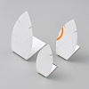 3Pcs 3 Sizes Leaf Shaped Acrylic Slant Back Jewelry Single Pendant Necklace Display Stands ODIS-WH20003-04-1