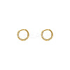Twist Ring Alloy Crystal Rhinestone Hoop Earrings FS-WGBE8B9-01-4