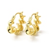 Rack Plating Brass Twist Round Hoop Earrings for Women EJEW-E270-20G-1