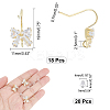 18Pcs Brass Micro Pave Clear Cubic Zirconia Earring Hooks EJEW-CA0001-03-2