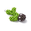 Handmade Glass Seed Beaded Cactus Pendants PALLOY-MZ00684-3