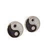 Retro Chinese Style 304 Stainless Steel Flat Round with Yin-yang Stud Earrings MT2482-1-2