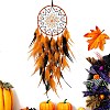 Woven Net/Web with Feather Pendant Decoration PW-WGF2DE2-01-2