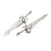 Tibetan Style Alloy Big Pendants FIND-G078-32B-AS-2