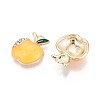 Rack Plating Alloy Crystal Rhinestone Enamel Pendants PALLOY-T091-29A-2