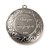 Brass Locket Pendants KK-M263-03B-1