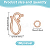 100Pcs Tibetan Style Hook and Eye Clasps FIND-GO0003-01RG-2