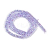 Electroplate Glass Beads Strands GLAA-Q105-03-3