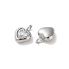 304 Stainless Steel Micro Pave Cubic Zirconia Pendants STAS-L022-396B-P-2