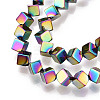 Electroplated Synthetic Non-magnetic Hematite Beads Strands G-T139-62F-3