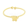 Real 18K Gold Plated 304 Stainless Steel Open Cuff Rings for Women RJEW-B061-02G-02-2