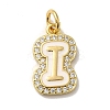Brass Micro Pave Cubic Zirconia Pendants KK-K354-02G-I-1