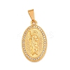 304 Stainless Steel with Rhinestone Pendants STAS-Z171-24G-02-1