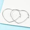 Tarnish Resistant 201 Stainless Steel Hoop Earrings EJEW-A052-11B-5