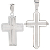 2Pcs 2 Styles 304 Stainless Steel Pendants STAS-BBC0007-71-1